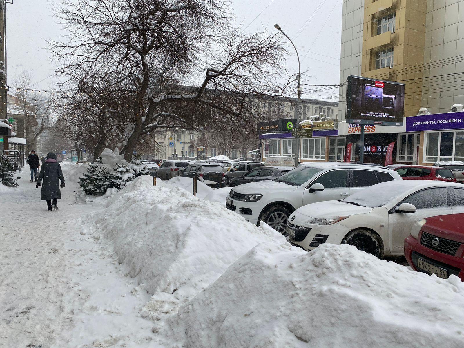 Фото Снежный коллапс в Новосибирске: день второй 9